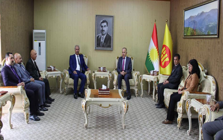 وفد من لجنة العلاقات لممثلية ENKS يلتقي مكتب العلاقات الخارجية للحزب الديمقراطي الكوردستاني 