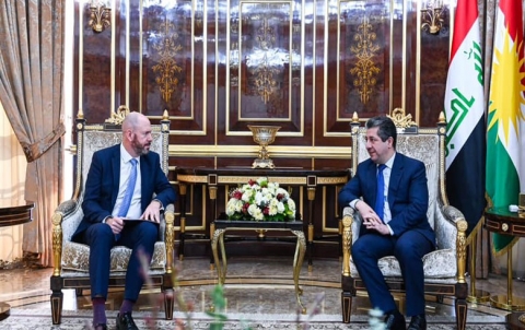 رئيس حكومة إقليم كوردستان يبحث مع القنصل البريطاني تعزيز العلاقات وحماية السيادة والاستقرار