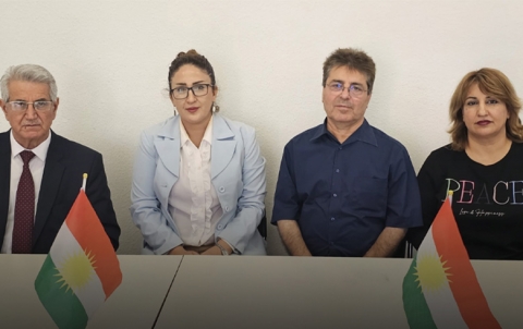 سكرتیر الحزب الدیمقراطي الكوردستاني - سوريا يستقبل وفدا من اتحاد كتاب كوردستان سوريا في ألمانيا