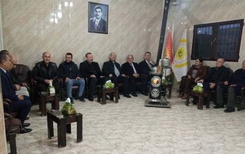 وفد من المجلس الملي للطائفة السريانية في ديرك يزور مكتب الحزب الديمقراطي الكوردستاني - سوريا 
