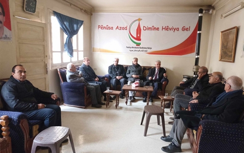 الحزب الديمقراطي الكوردستاني - سوريا يزور مكتب اتحاد كتاب كوردستان سوريا 