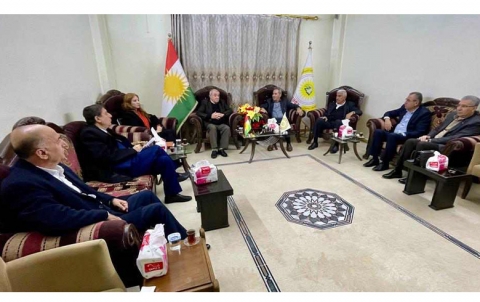 Partiya Demuqrata Kurdistan - Sûriya pêşwaziya şandeke Serokatiya ENKSê li Qamişlo kir