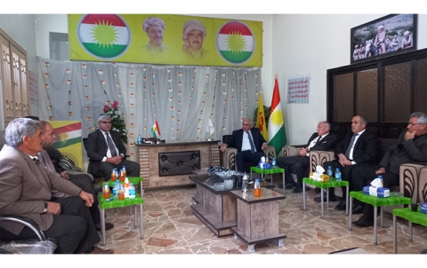 كوباني... الحزب الديمقراطي الكوردستاني - سوريا يستقبل وفدا من حزب يكيتي الكردستاني 