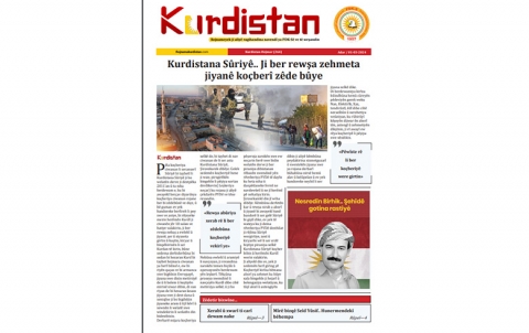 Rojnameya Kurdistan bi hijmara 264 beşê Kurdî derket