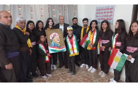 الحزب الديمقراطي الكوردستاني- سوريا يكرم فرقة دشتا سروج في كوباني