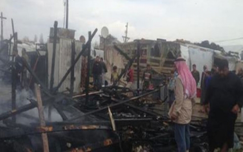 Şewateke mezin li kampeke Sûriyan li Lubnanê rûda