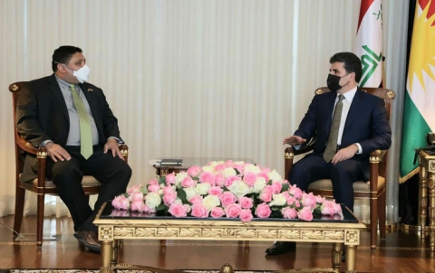 الرئيس نيجيرفان بارزاني يستقبل نائب المبعوث الأمريكي الخاص لسوريا ديفيد براونشتاين في هولير