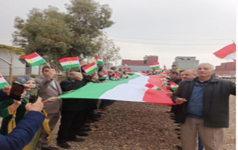 تنظيمات الـPDK-S في محافظة دهوك تحيي يوم العلم الكوردستاني