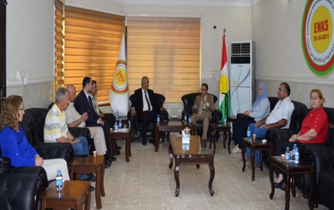 ممثلية ENKS بإقليم كوردستان تستقبل وفد من فيدراسيون منظمات المجتمع المدني- كوردستان سوريا 