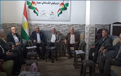 وفد من قيادة الحزب الديمقراطي الكوردستاني - سوريا يزور مكتب P.Y.K.S في كركي لكي