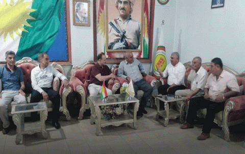 حزب الشعب الكوردستاني - سوريا يهنىء الحزب الديمقراطي الكوردستاني - سوريا في كركي لكي