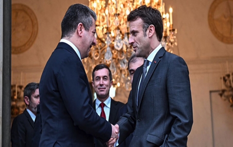 ماكرون يبعث تحياته وتقديره إلى الرئيس بارزاني ويعلن استعداد فرنسا لمواصلة دعم إقليم كوردستان