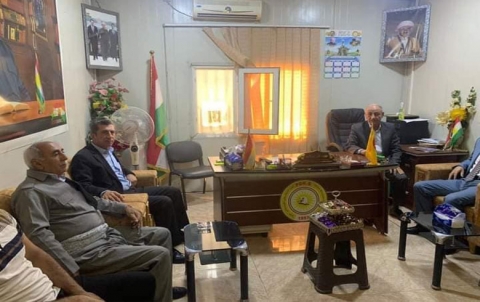 الحزب الديمقراطي الكوردستاني - سوريا يستقبل وفداً من PDK في مكتبه بدوميز 