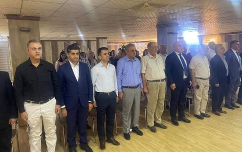 انطلاق مراسم افتتاح المؤتمر التأسيسي لفرع أربيل لجمعية المعلمين اللاجئين في إقليم كوردستان