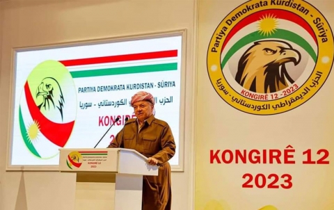 Gotara serok Barzanî di kongira 12an ya Partiya Demokrata Kurdistan - Sûriya