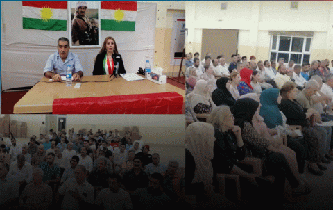 مخيم كويلان.. منظمة لالش للحزب الديمقراطي الكوردستاني - سوريا تعقد ندوة تنظيمية وسياسية 