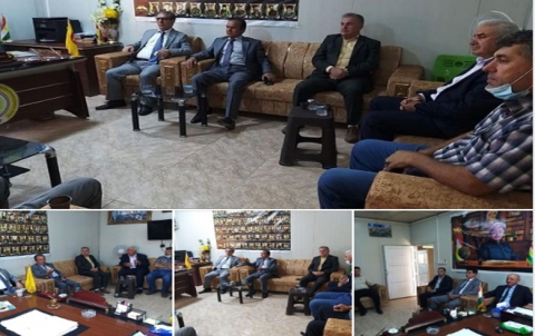 وفد من الفرع (14) للحزب الديمقراطي الكوردستاني بدهوك يزور مكتب PDK-S في دوميز
