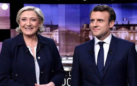 ماكرون ولوبان يتأهلان إلى الدورة الثانية من الانتخابات الرئاسية الفرنسية