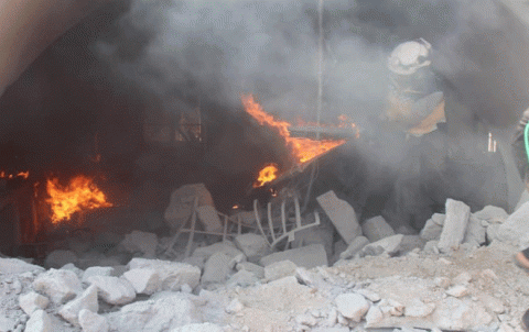 Di encama bombebarankirina bajarê Idlibê hejmarek qurbanî ketin