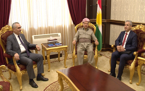 الرئيس مسعود بارزاني يستقبل وفد المجلس الوطني الكوردي في سوريا