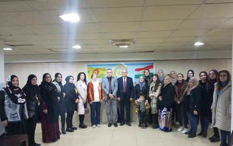 Sekreterê PDK-Sê li gel Yekîtiya Jinên Kurdistan-Sûriya li bajarê Qamişlo civiya