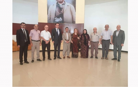 وفد من منظمة زاخو للحزب الديمقراطي الكوردستاني - سوريا يزور مقر الفرع الثامن للحزب الديمقراطي الكوردستاني