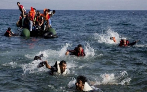غرق زورق لمهاجرين قبالة سواحل مدينة طرطوس السورية