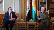  الرئيس بارزاني يستقبل القائم بأعمال السفارة الأمريكية في العراق ويبحث معه الأوضاع في كوردستان والعراق وسوريا