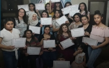 اتحاد نساء كوردستان سوريا (فرع الحسكة) ينهي دورة تمريض واسعافات أولية لـ20 متدربة