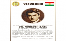 الحزب الديمقراطي الكوردستاني – سوريا يحيي الذكرى 33 على رحيل المناضل نورالدين زازا